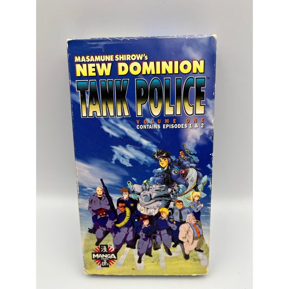 New Dominion Tank Police Vol. 1 Episodes 1 & 2 - VHS, 1995